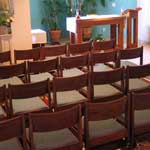 The Marshallok 2001 chair used in a day chapel