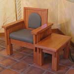 Custom presiders chair and table, St Catherines, Laguna Beach CA